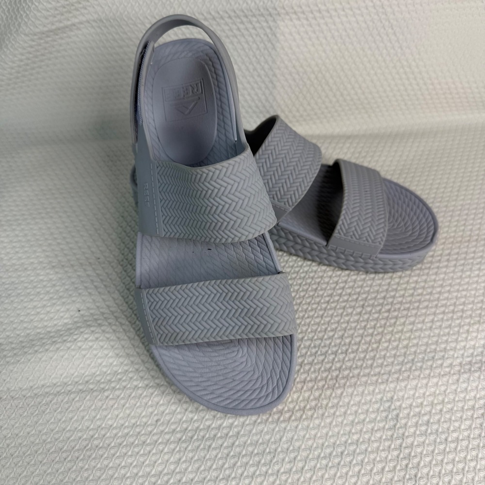 Reef Water Vista Blue Platform Sandals Women Size 9 Water Friendly Sandals